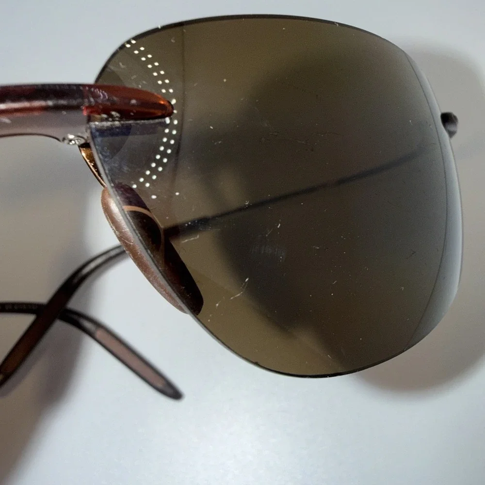 Maui Jim Genuine MALA-MJ-525-26 Rimless Polarized Sunglasses GunmetalGray Invest